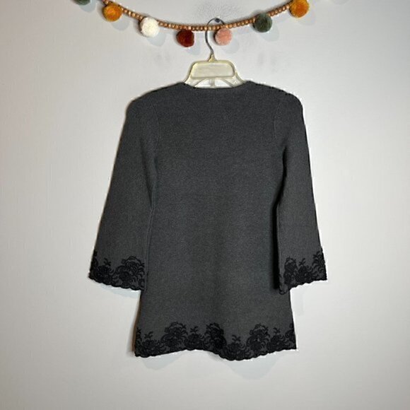 NWT Milly Minis grey embroidered lace dress - Picture 5 of 5